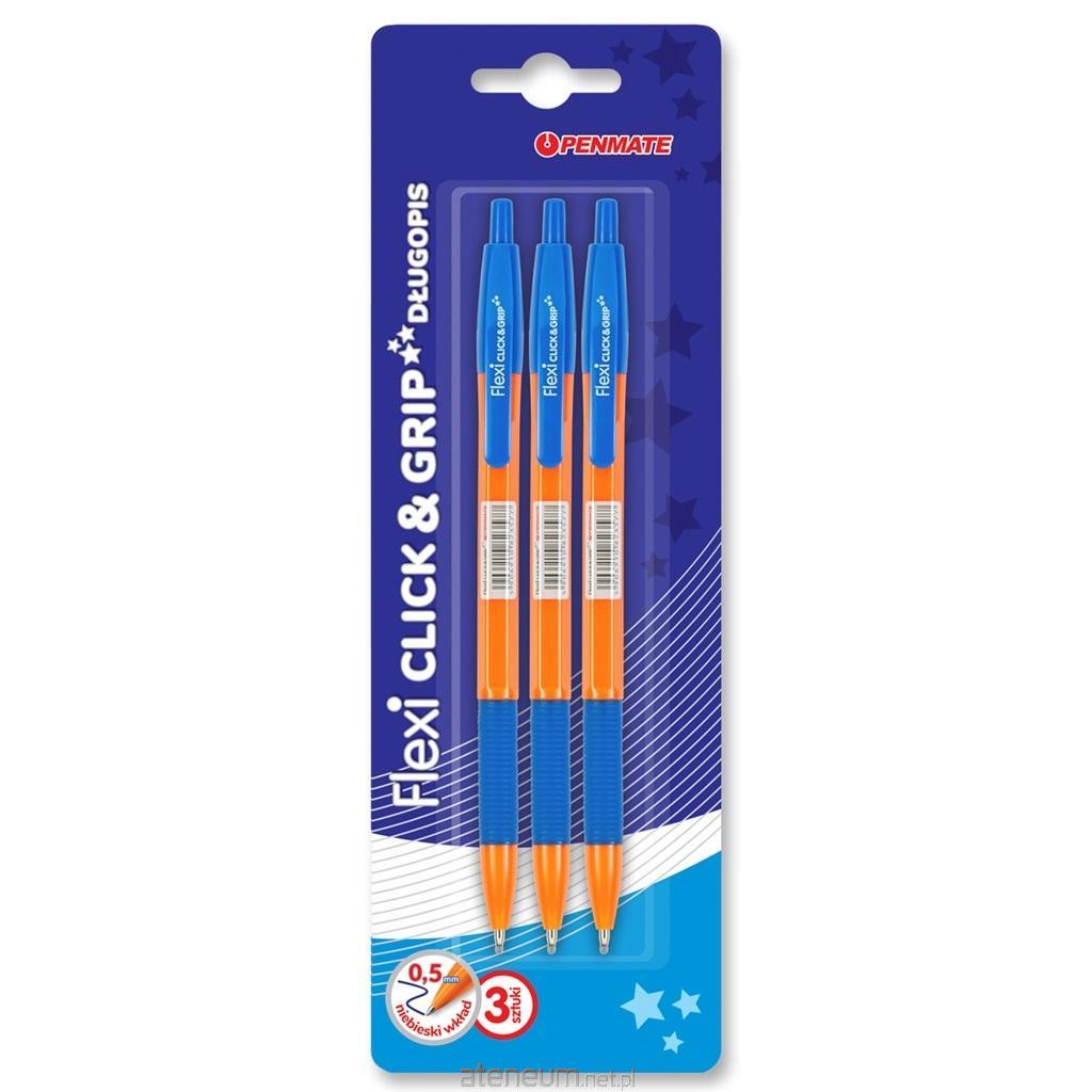 Penmate  Flexi Clic&Grip Stift 0,5 mm 3 Stk. PENMATE 5906910830643