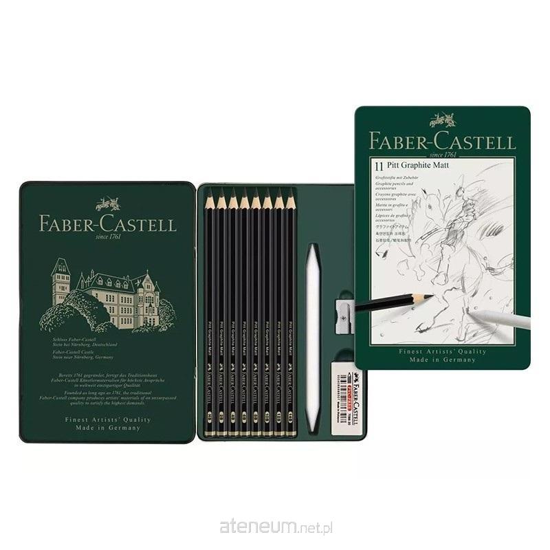 Faber Castell  Pitt Graphite Matt Künstlerstift 8 Stk. + gem. 4005401152200