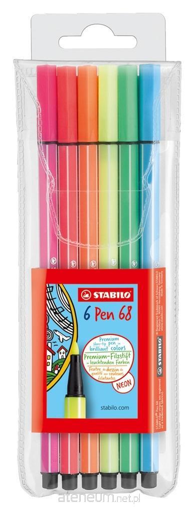 Stabilo  Markierstift 68 Neon 6 Farben 4006381132503