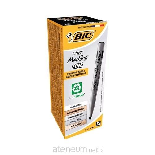 BIC  Fine Pocket ECOlutions Marker schwarz (12 Stück) BIC 3086121445095