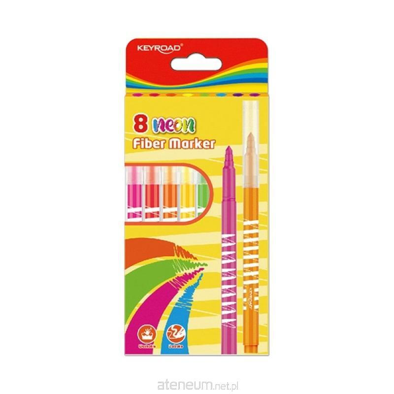 Keyroad  Fiber Marker Neon 8 Farben 6941288711971