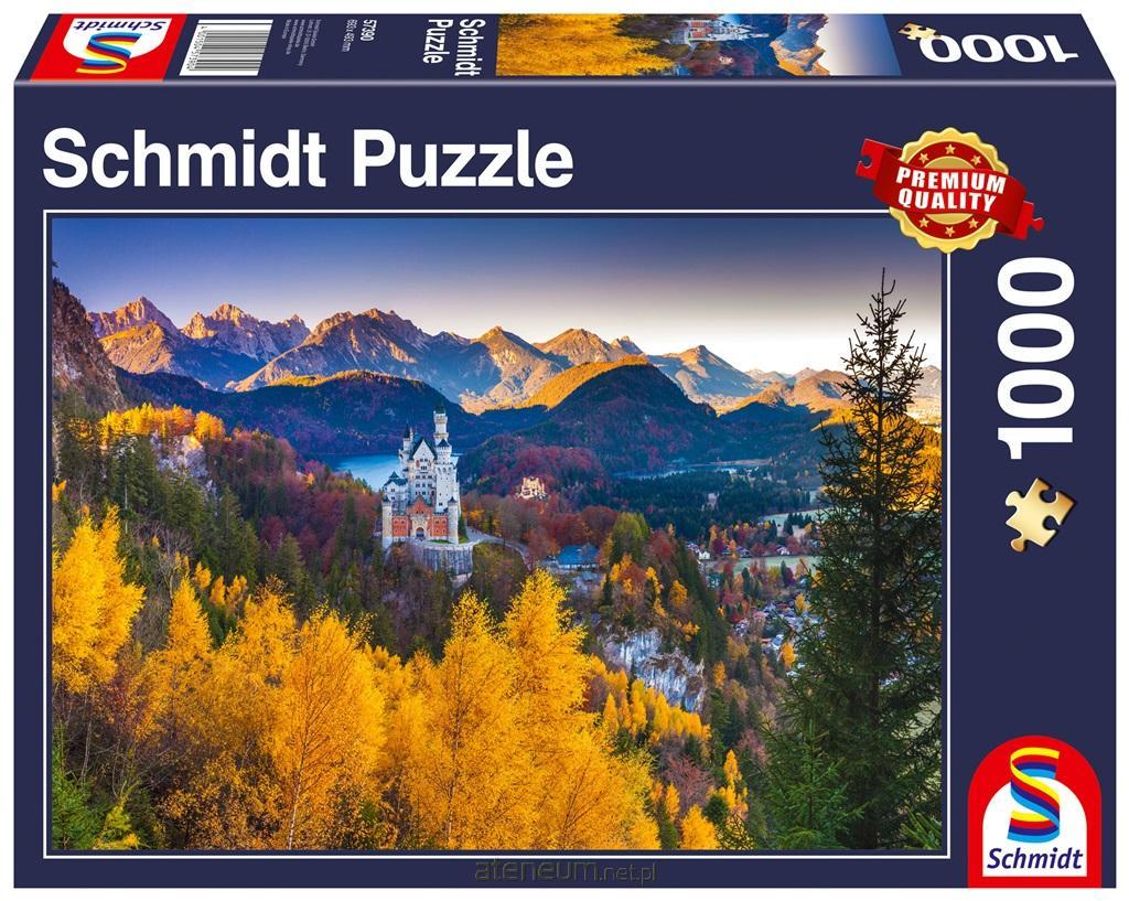 G3  Puzzle 1000 Herbst auf Schloss Neuschwanstein, Deutschland 4001504573904