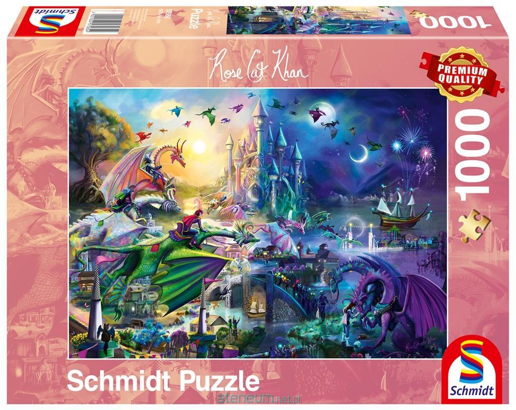 G3  Puzzle 1000 Rose Cat Khan, Drachenwettbewerb 4001504575854