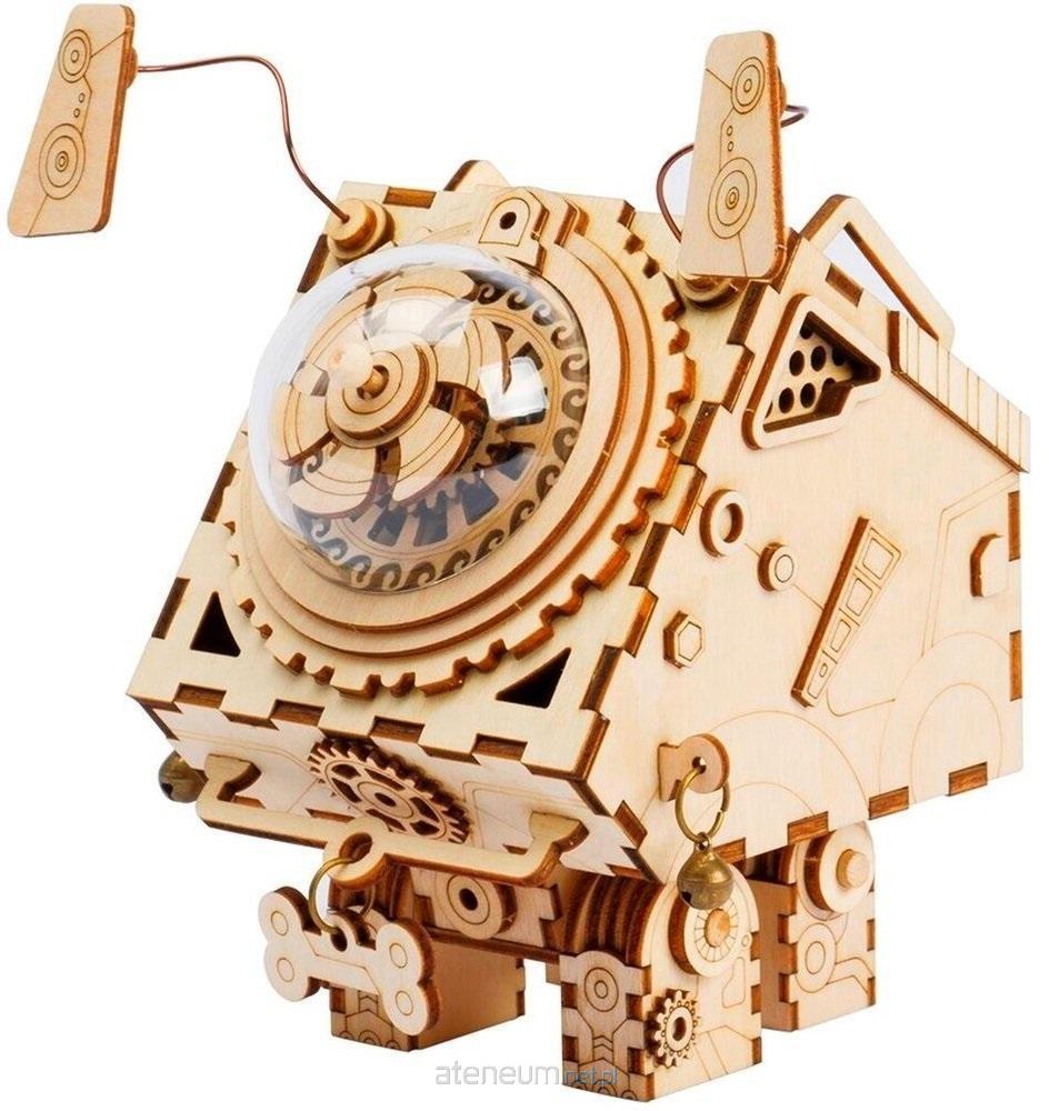 Robotime  Holzpuzzle 3D Spieluhr Steampunk Hund 6946785122831