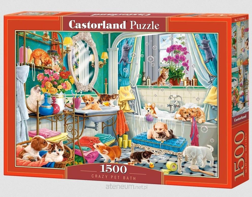 Castorland  Puzzle 1500 Crazy Pet Bath CASTOR 5904438152094