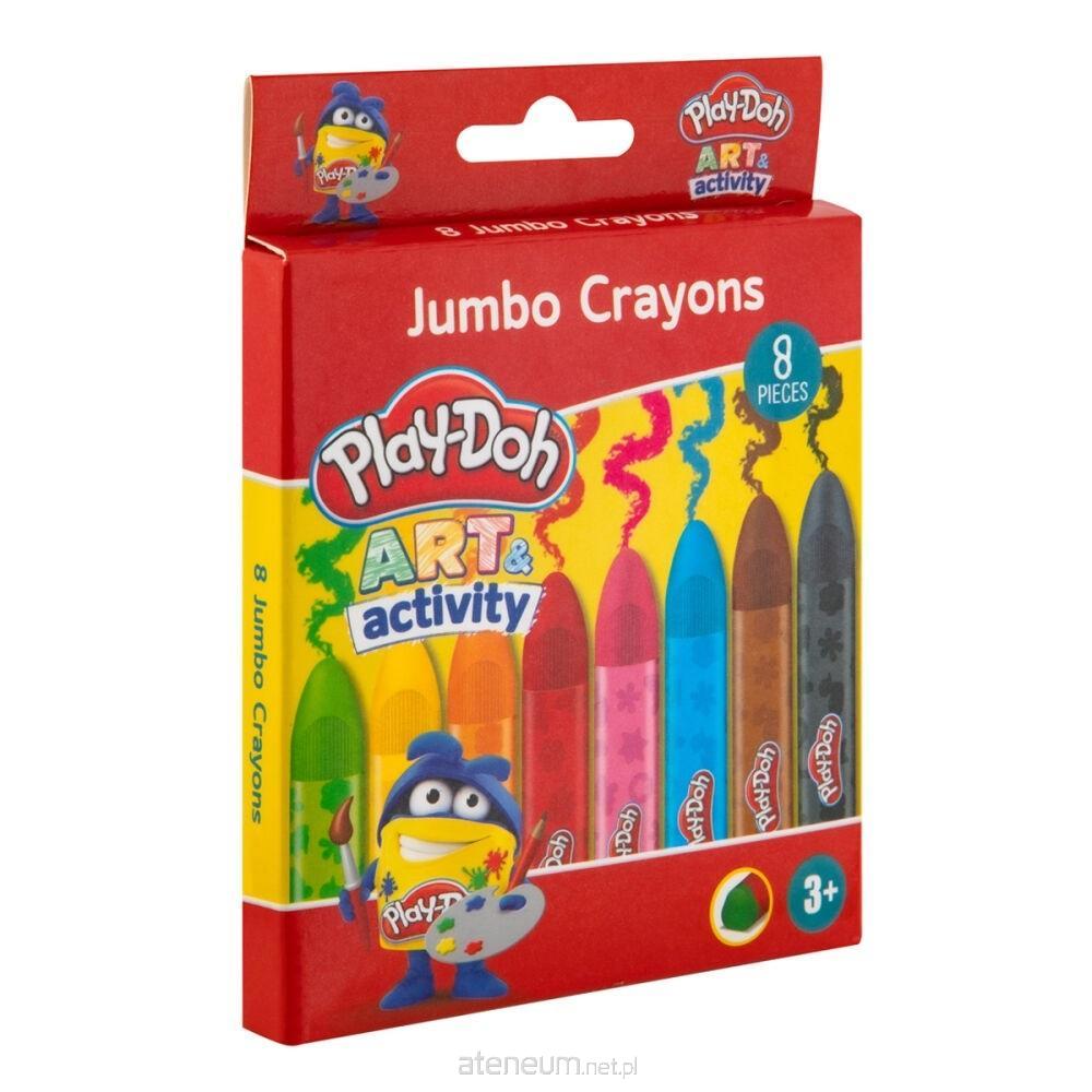 Grafix  Jumbo-Buntstifte 8 Farben Play-Doh 8715427086477