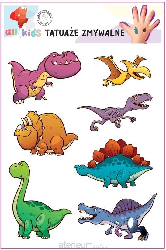 All4Kids  Waschbare Tattoos für Kinder Dinosaurier 5905805893046