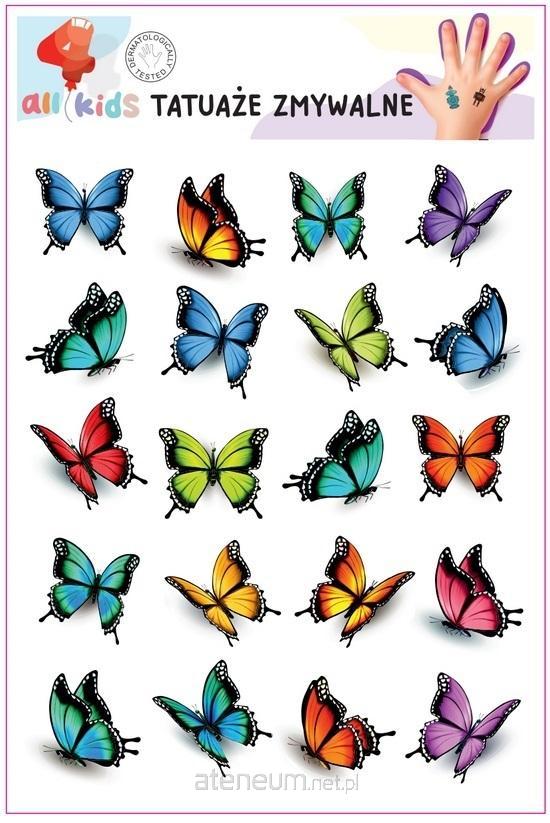 All4Kids  Waschbare Tattoos für Kinder Schmetterlinge 5905805893176