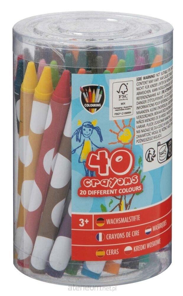 Grafix  40 Buntstifte in einem Eimer 8715427067650