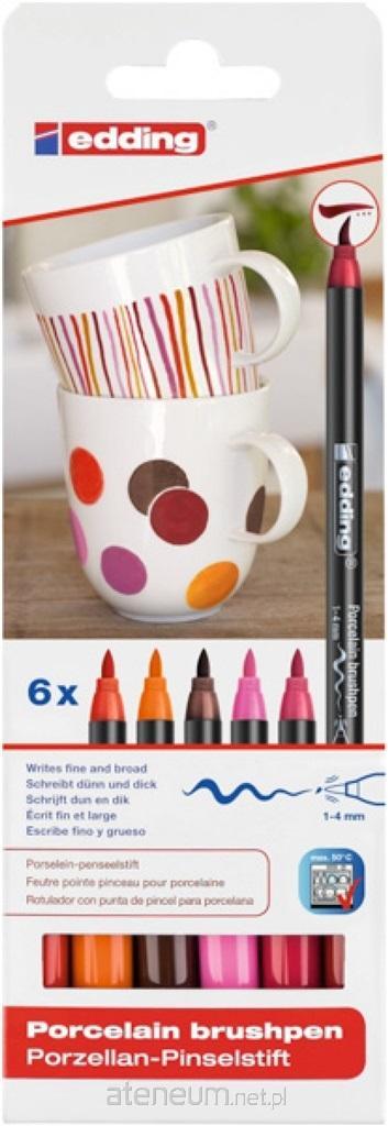 Edding  Porzellanstift 1-4 mm, 6 Farben 4004764928156