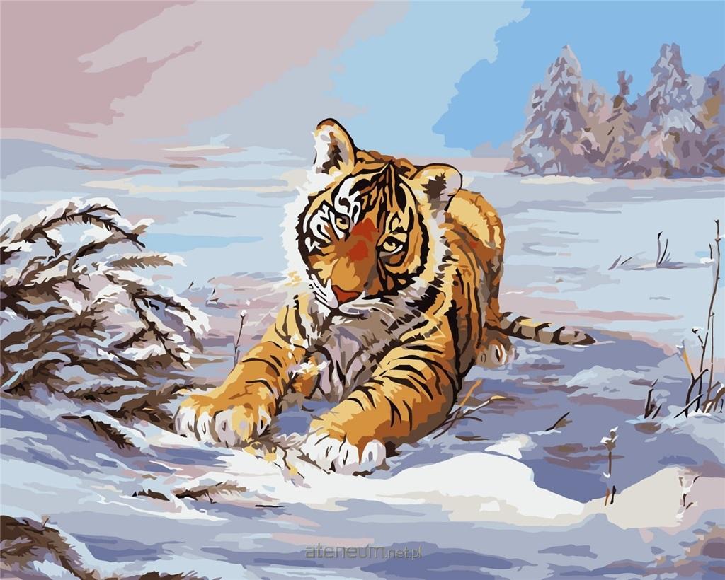 ArtiFly  Malen nach Zahlen - Tiger im Winter 40x50cm 5904326906907