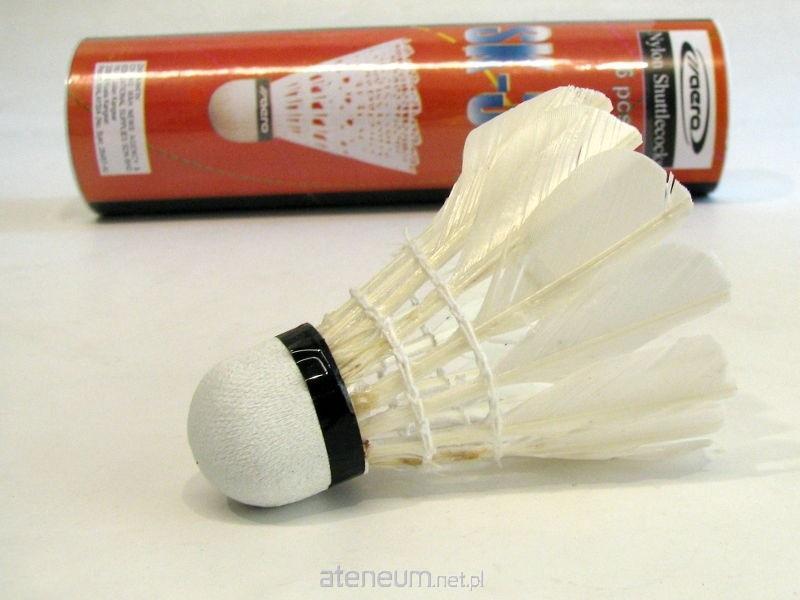 ADAR  Weiße Badminton-Federbälle, 6 Stück 5901271120327