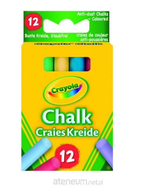 Crayola  Staubfreie Farbkreide, 12 CRAYOLA-Farben 5010065002814