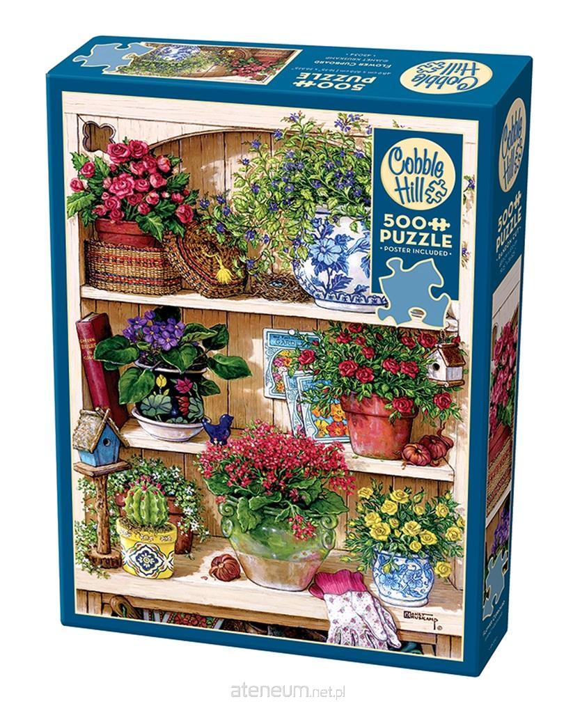 Cobble Hill  Puzzle 500 Regal mit Blumen 625012450348