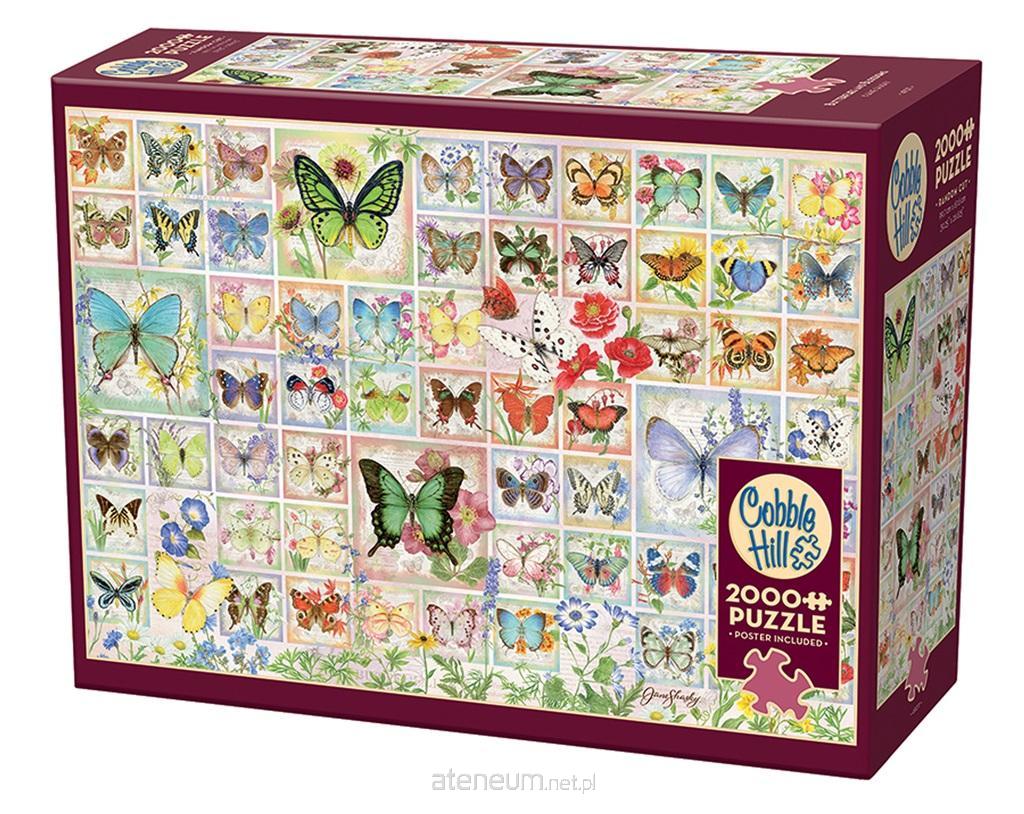 Cobble Hill  Puzzle 2000 Schmetterlinge und Blumen 625012490115