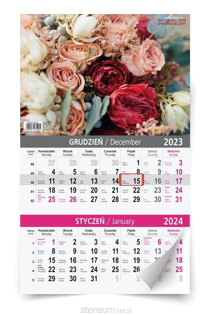 Kalpol  Wandkalender 2024, zweimonatlicher MIX 5904257471925