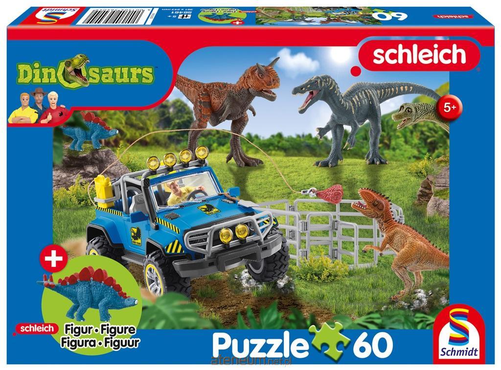 Schmidt  Puzzle 60 Schleich Dinosaurier + Figur 4001504564612