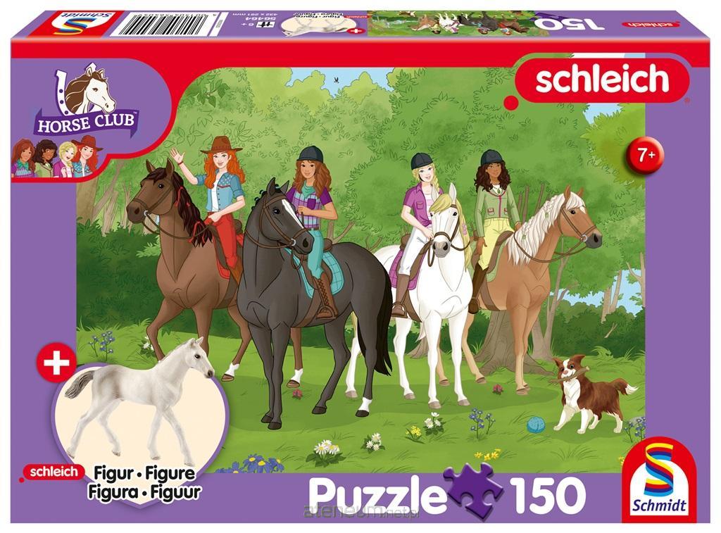 Schmidt  Puzzle 150 Schleich Riding Club + Figur 4001504564643