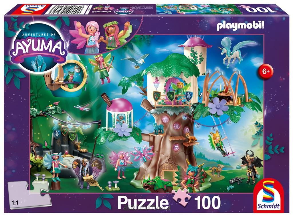 Schmidt  Puzzle 100 Playmobil-Abenteuer von Ayuma 4001504564803