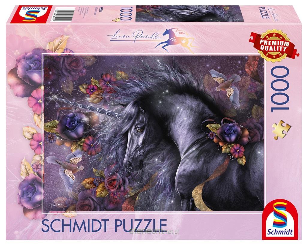 Schmidt  Puzzle 1000 Laurie Prindle Blaue Rose 4001504585129