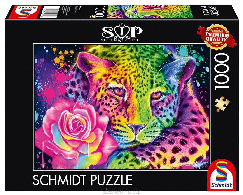 Schmidt  Puzzle 1000 Sheena Pike Bunter Leopard 4001504585143