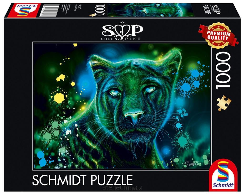 Schmidt  Puzzle 1000 Sheena Pike Green und Blue Panther 4001504585174