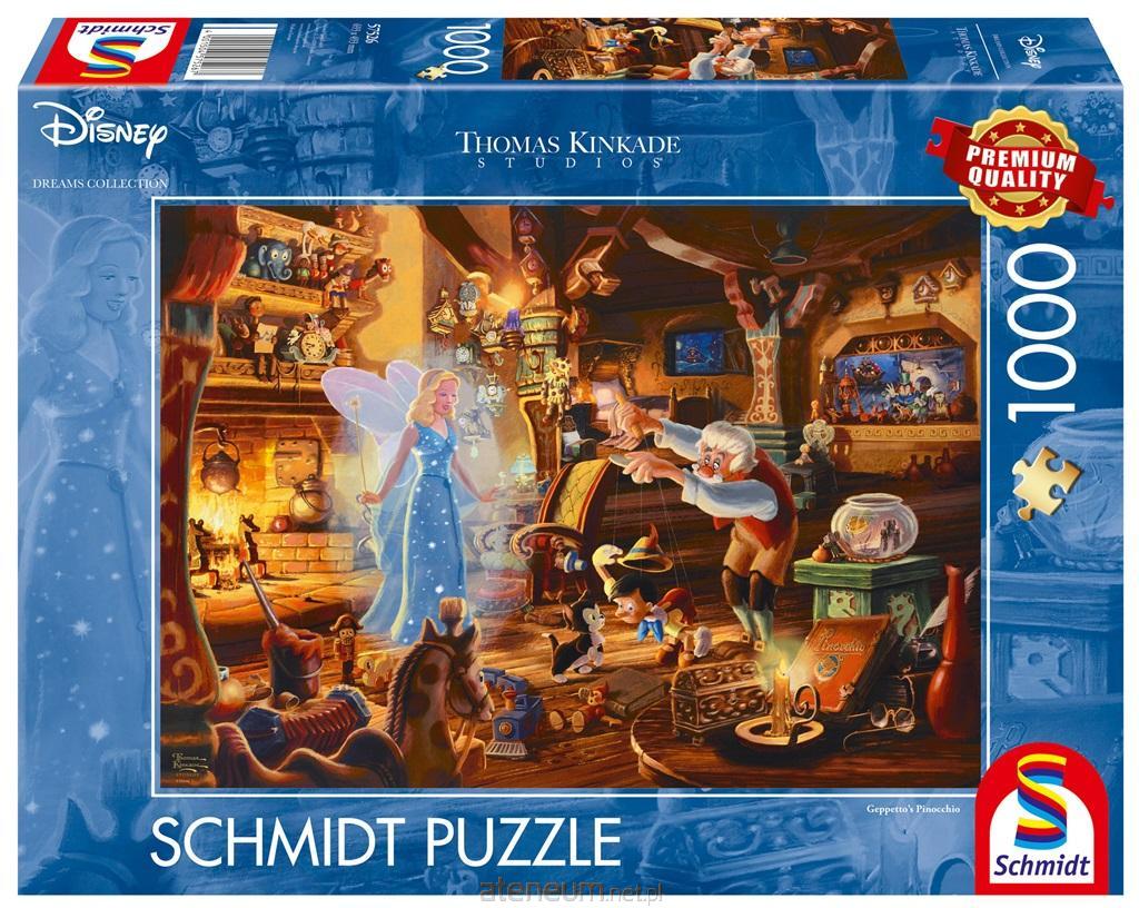 Schmidt  Puzzle 1000 Thomas Kinkade Pinocchio Disney 4001504575267