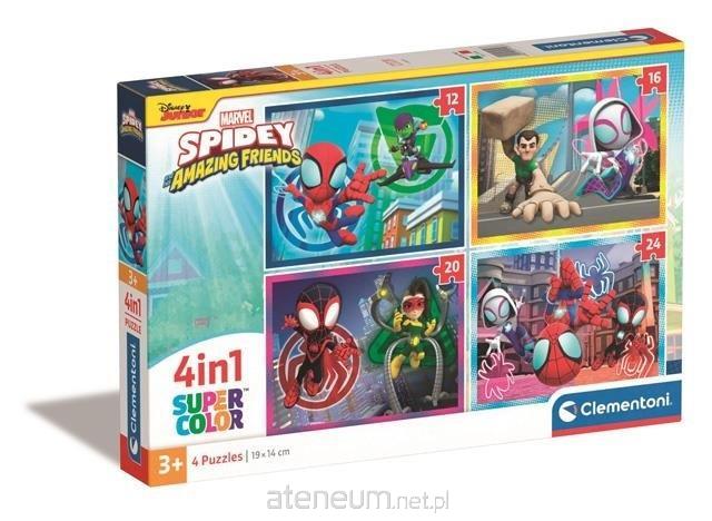 Clementoni 4in1 Super Color Spiderman-Puzzle 8005125215287