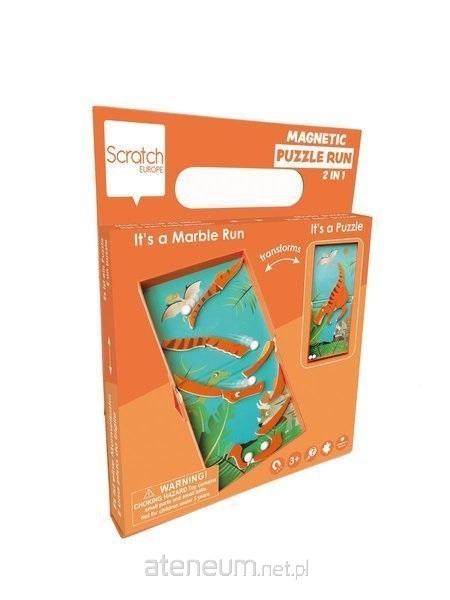 Scratch  Magnetpuzzle Dinosaurier und Kugelbahn 2in1-Spiel 5414561811732