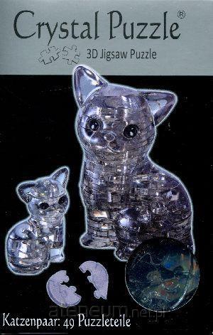 Puzzle 3D Crystal Katzenpaar, 49 Teile, 1 Set