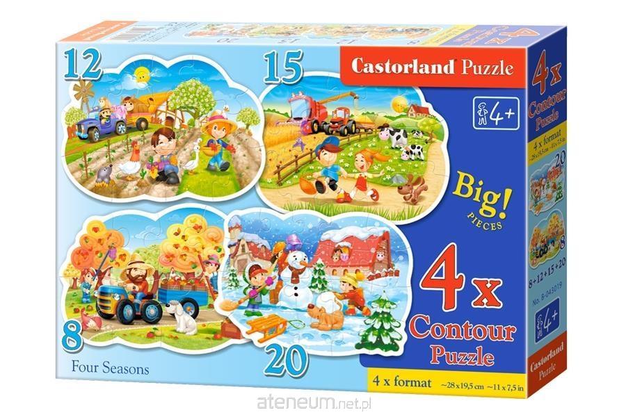 CASTORLAND Puzzle Jahreszeiten 4in1 (8,12,15,20 Teile)