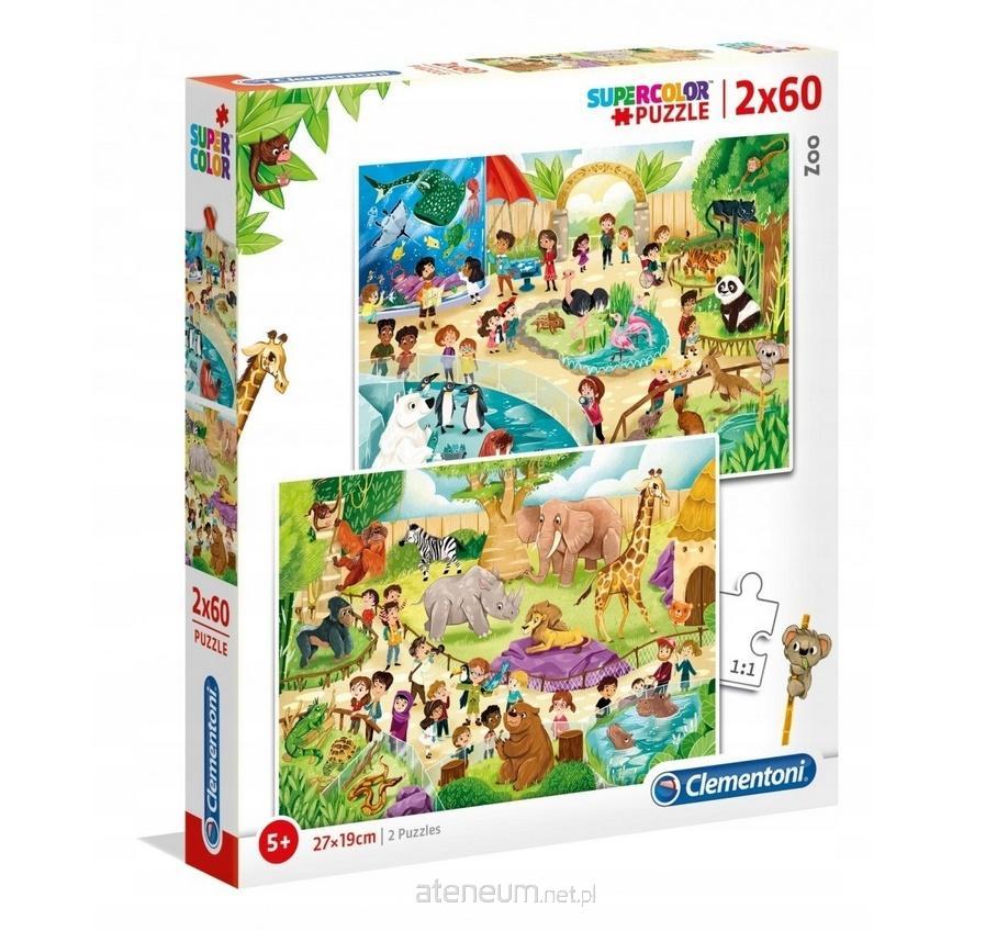 CLEMENTONI Puzzle Zoo 2x60 Teile