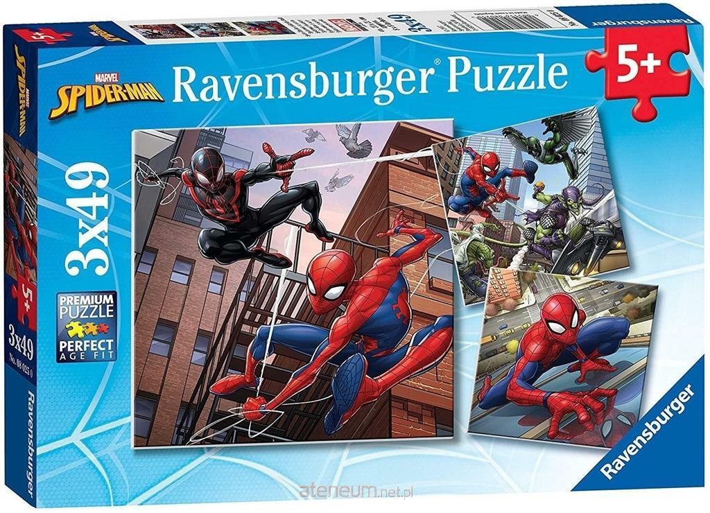 Puzzle 3x49T Spider-Man besch?tzt die Stadt 5+