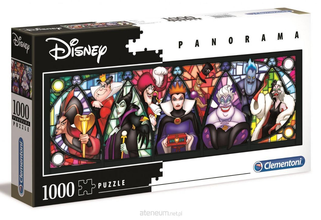 Clementoni 39516 - Disney Villains - 1000 Teile Puzzle - Panorama Collection