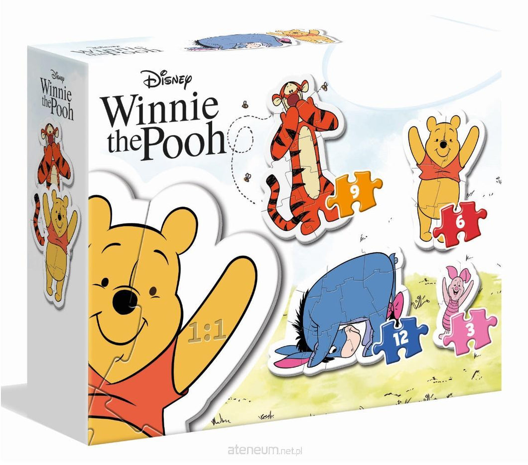 CLEMENTONI Mein erstes Winnie the Pooh Puzzle 4in1 (2,3,4,5 Teile)