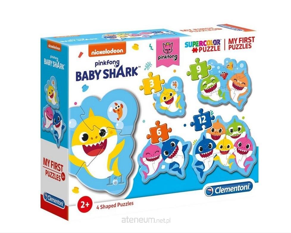 CLEMENTONI Mein erstes Puzzle Baby Shark 4in1 (3,6,9,12 Teile)