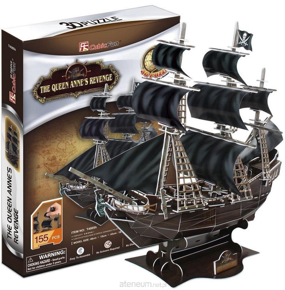 CUBICFUN Piratenschiff Queen Anne's Revenge 3D Puzzle 180 Teile