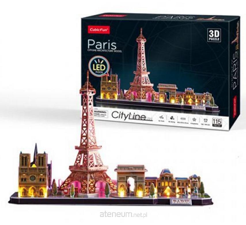 Cubic Fun 3D-Puzzle mit LED Paris 115-teilig