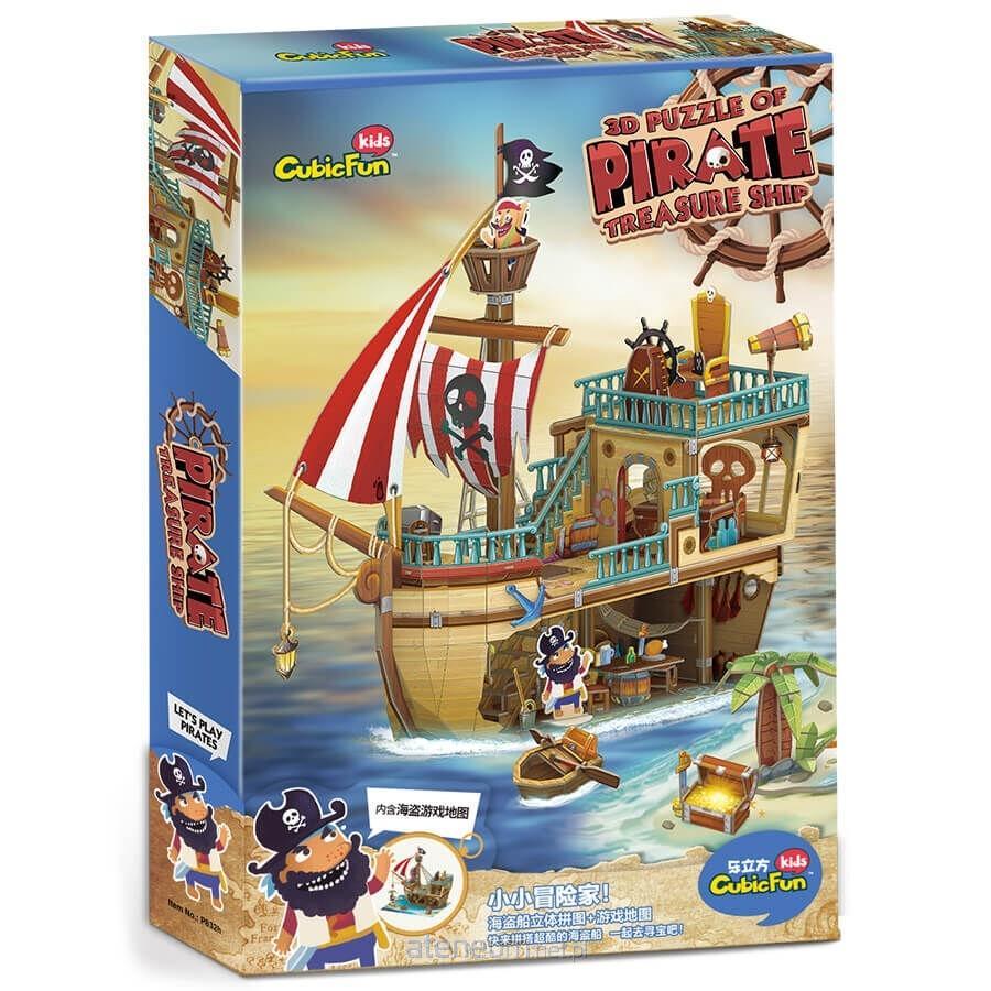 CubicFun Pirate Treasure Ship, 157 St?ck(e), Schiffe, 3 Jahr(e)