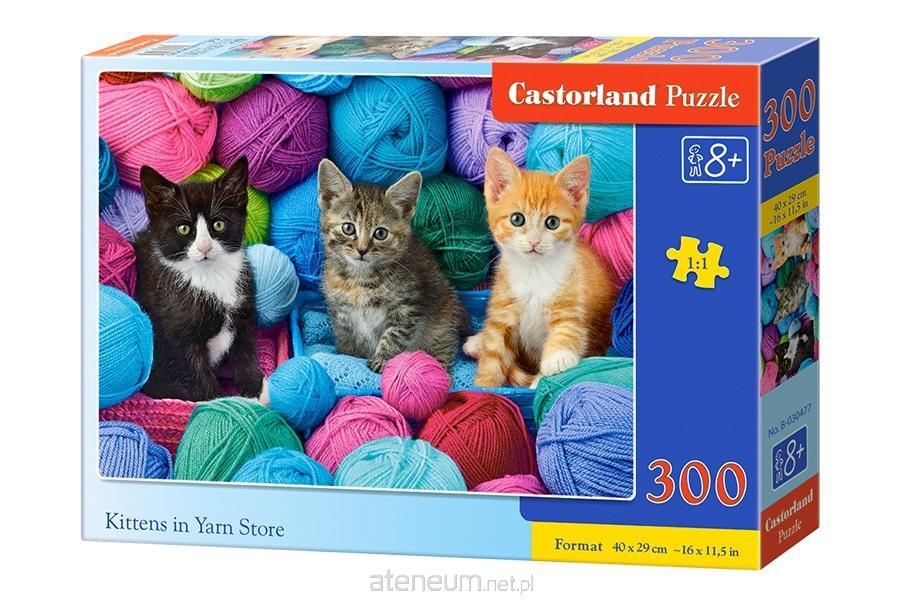 CASTORLAND Puzzle 300 element?w Kittens in Yarn Store - Kotki w k??bach we?ny 8+