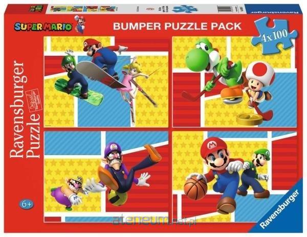 RAVENSBURGER Puzzle 4 x 100el Super Mario 051953 Ravensburger