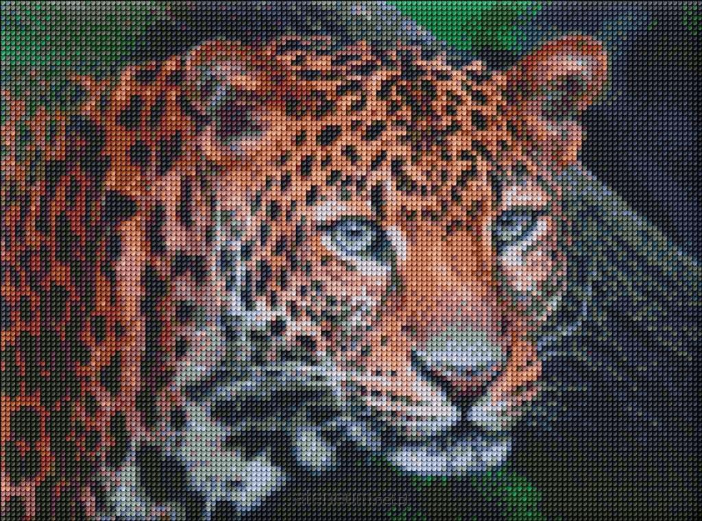 Diamantmosaik - Wilder Look 30x40cm - 4823104336709