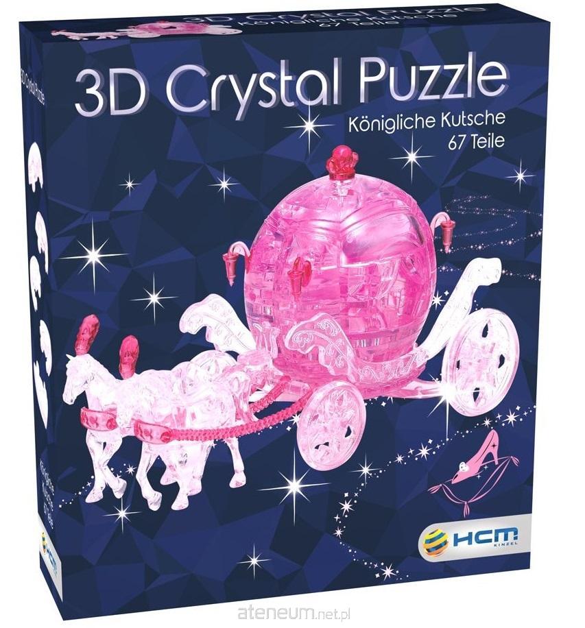 Crystal Puzzle 3D - K?nigliche Kutsche Lernspielzeug Kinderspielzeug rosa