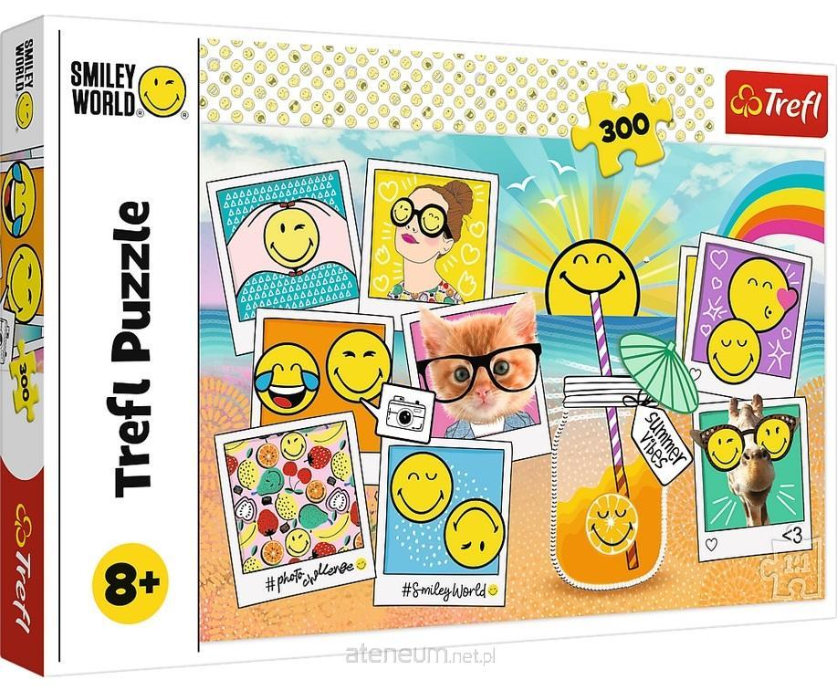 Trefl 23019 Smiley World Smiley im Urlaub 300 Teile Puzzle