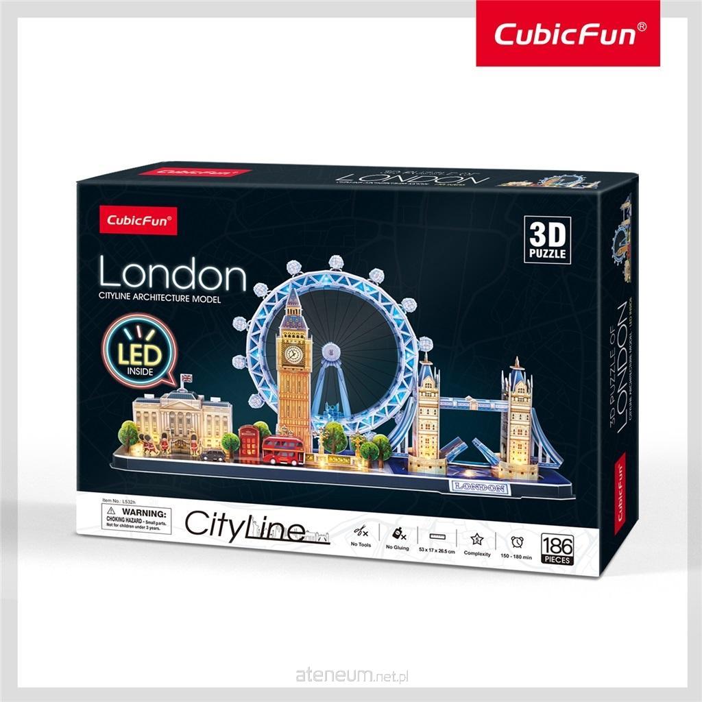 Cubic Fun 3D-Puzzle mit LED London 186-teilig