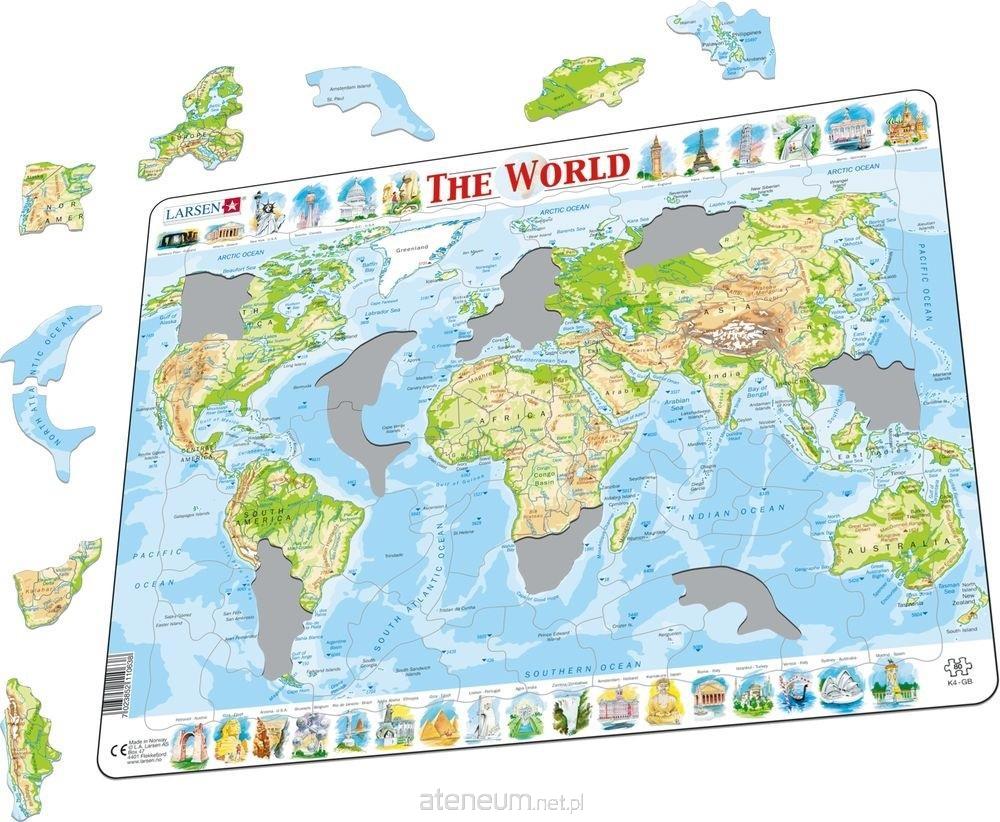 Puzzle Physikalische Weltkarte Maxi