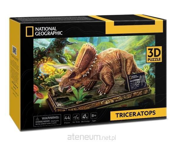 CUBICFUN 3D-Puzzle National Geographic: Triceratops 44 d?lk?