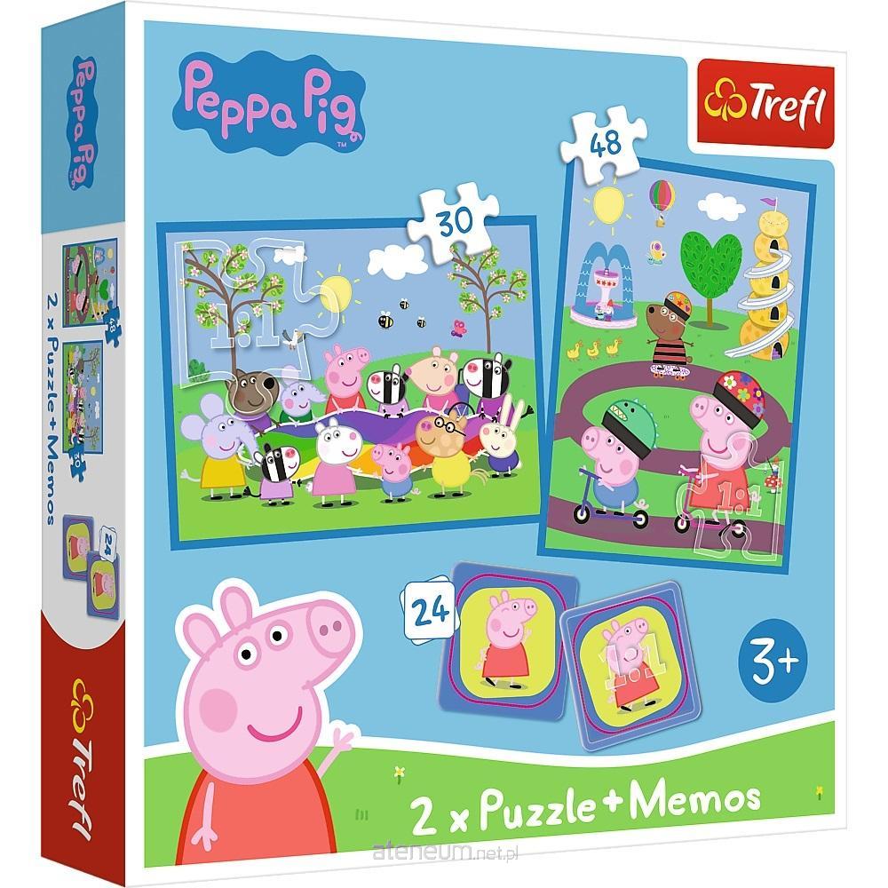 TREFL 3-in-1-Set Gl?ckliche Momente mit Pepina dem Schwein (2x Puzzle + Memory-Spiel)