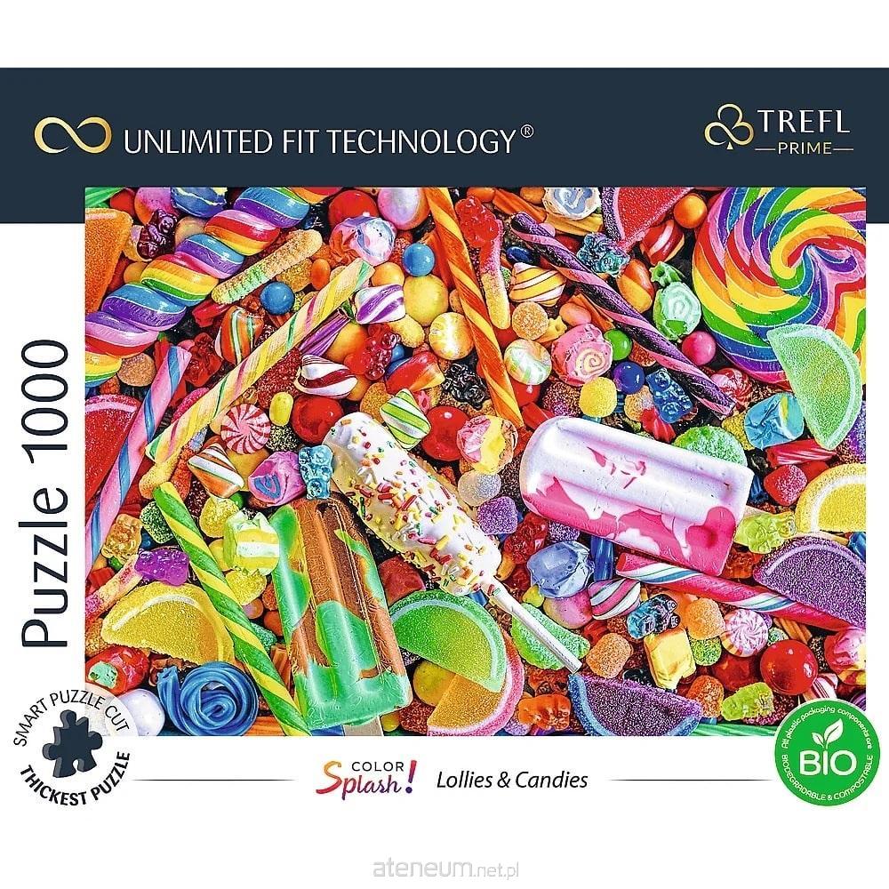 TREFL Puzzle UFT Color Splash: Lollipops und Süßigkeiten 1000 Teile