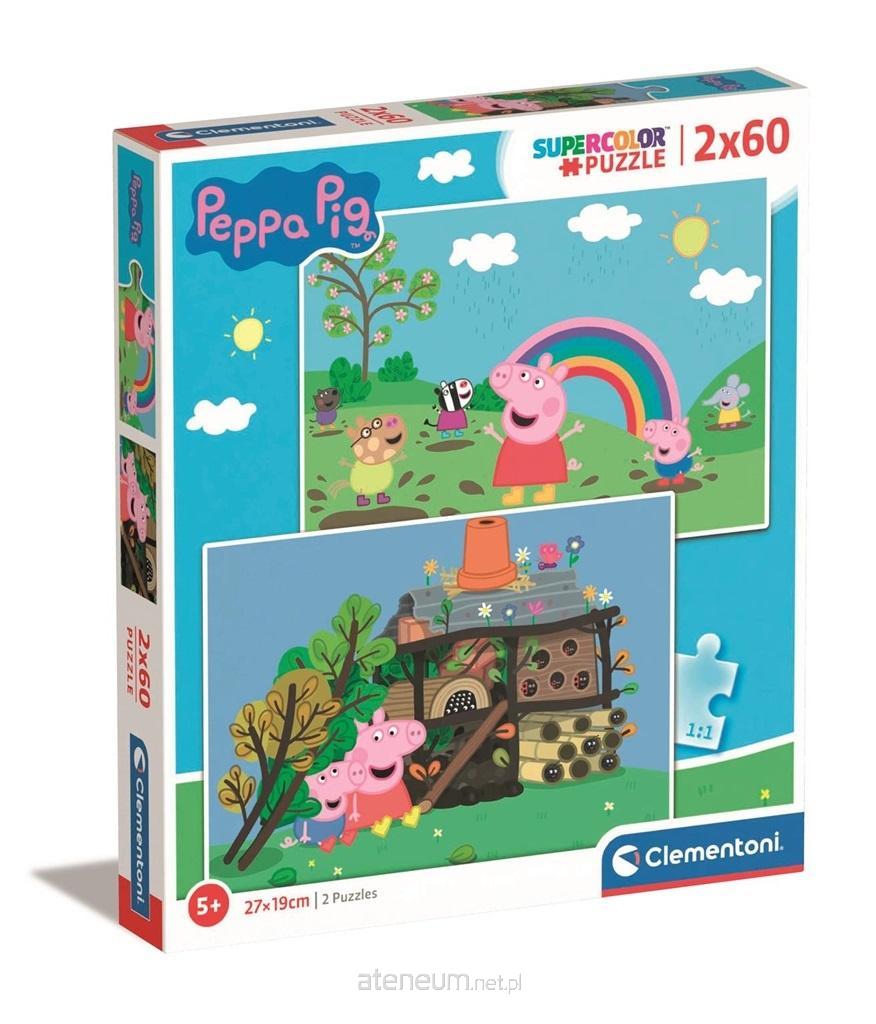 CLEMENTONI Pepin Schwein Puzzle 2x60 Teile